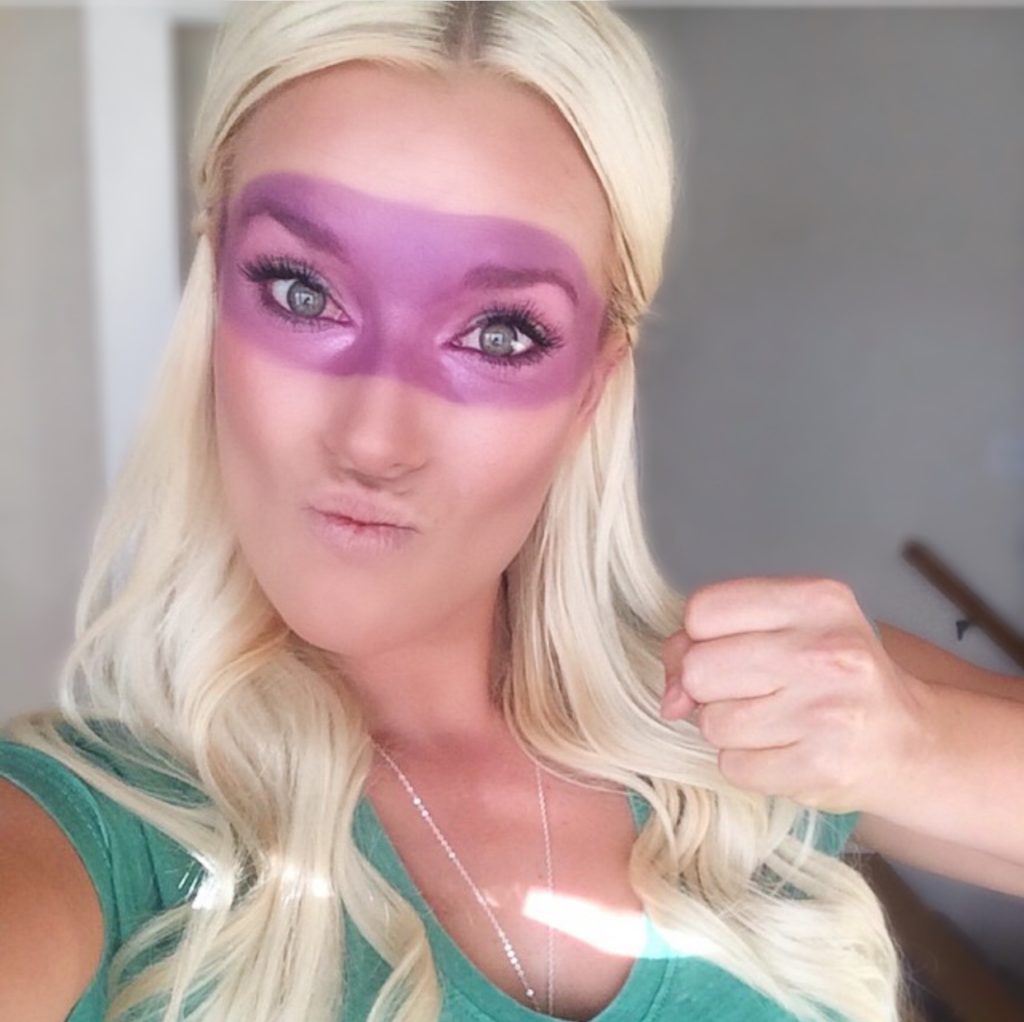 Ninja Turtle Glam Makeup for Moms, easy DIY. 