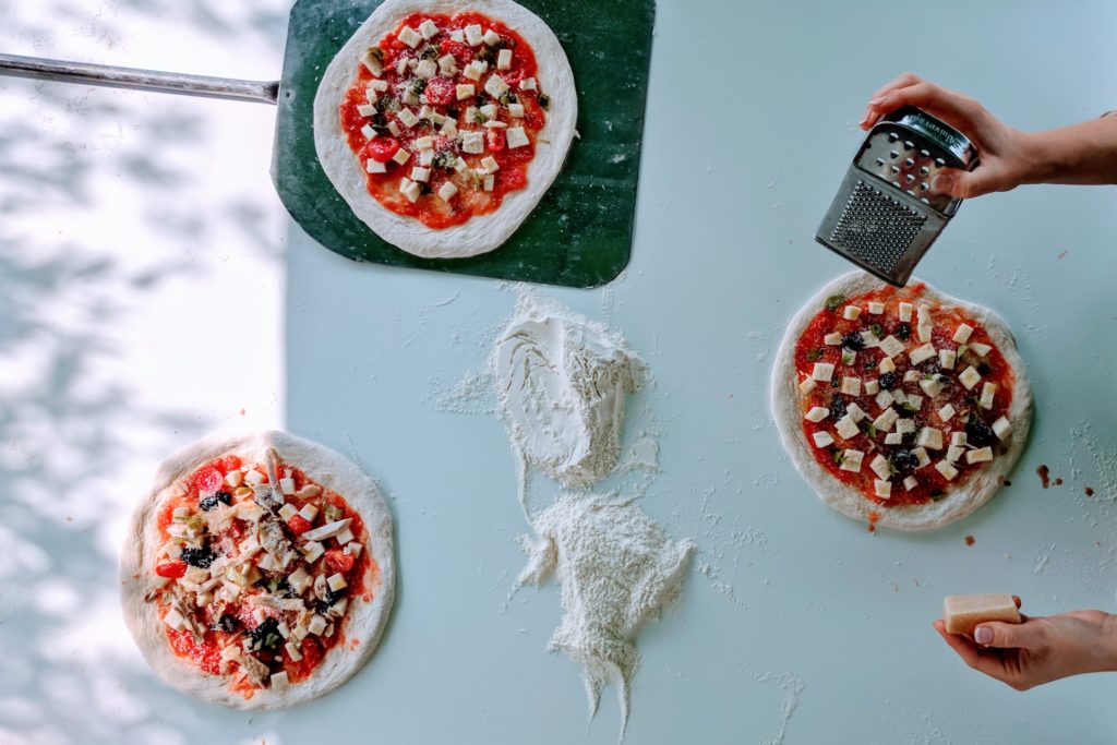 Easy and healthy pizza dough recipe that is weight watchers approved. Only 3 ingredients.