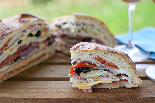 Lunch ideas for when you are camping with this Giant Sandwich. 