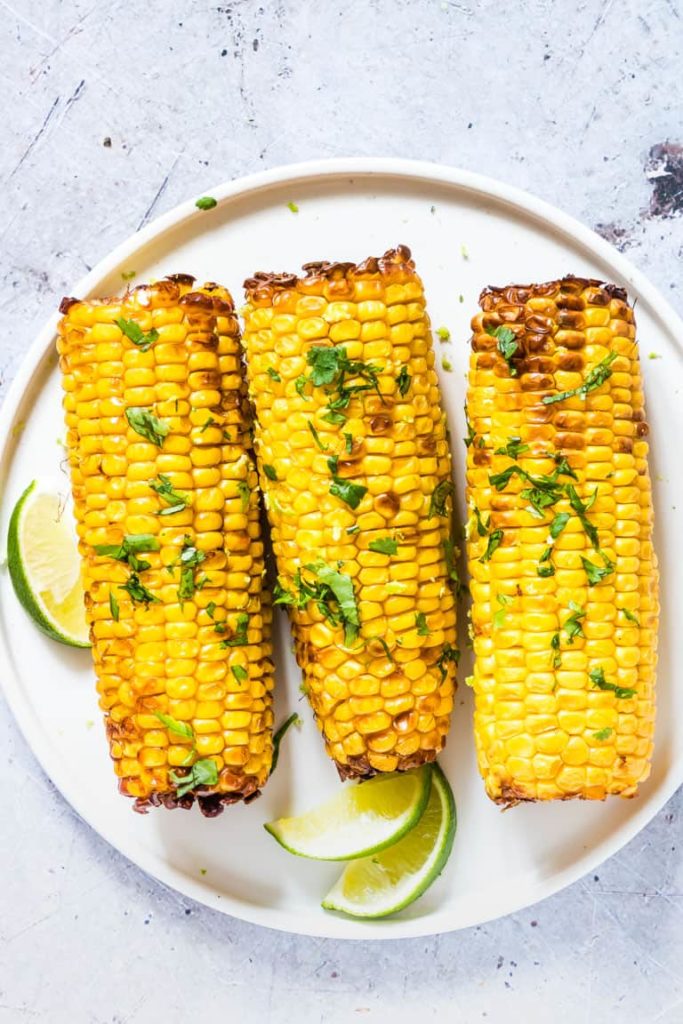 Mexican Air Fryer Corn on The Cob. 