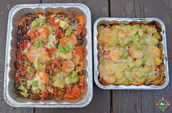 Grilled Nachos for Camping.